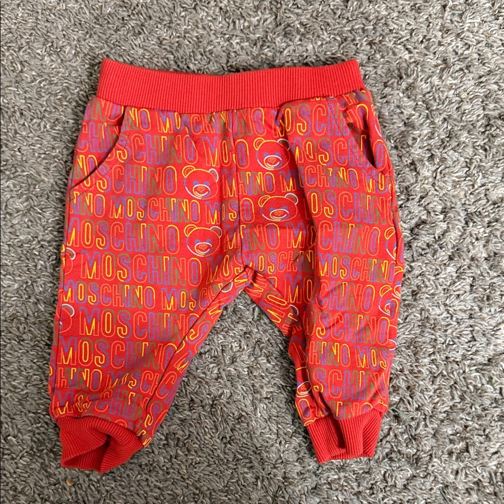 Moschino Kids Multicolor Logo Joggers